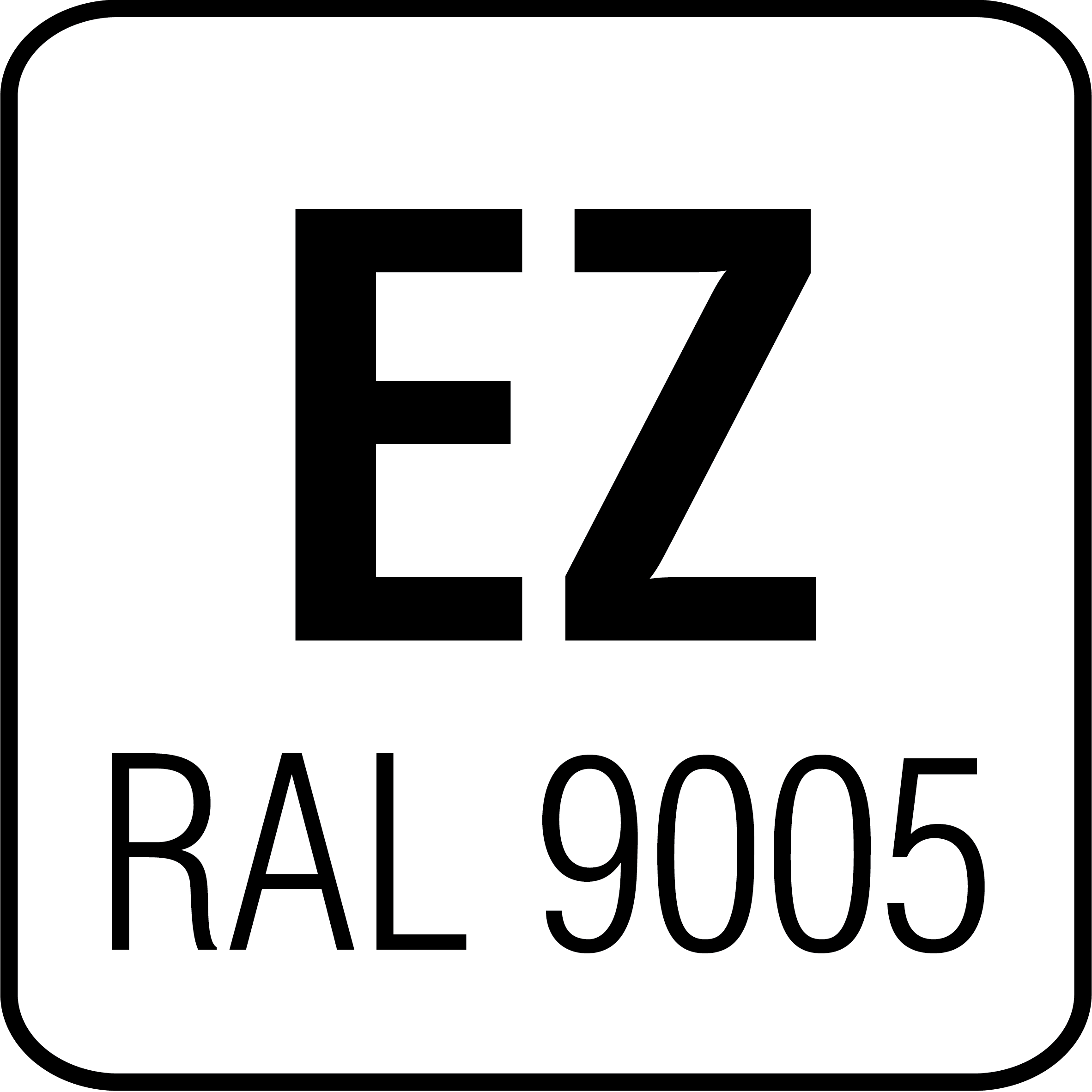 Aço eletrozincado RAL 9005