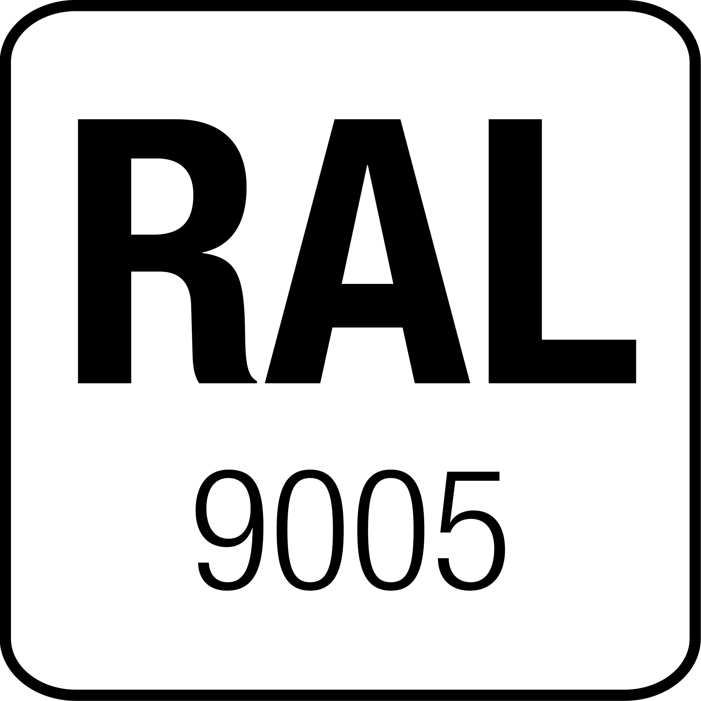 Aço RAL 9005